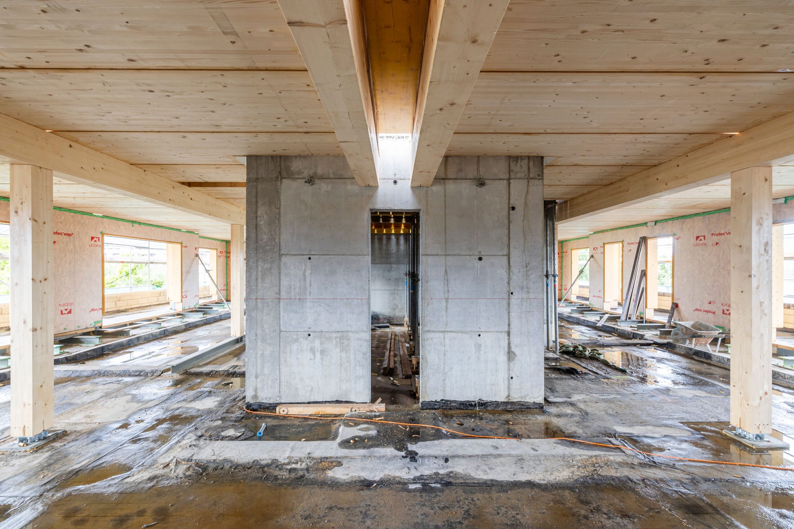 Construction bois béton